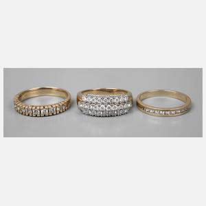 Konvolut Brillantringe