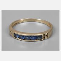 Damenring mit Saphiren111