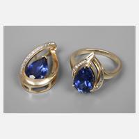 Schmuckset mit Steinbesatz111