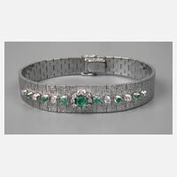 Hochwertiges Armband mit Smaragden und Brillanten111