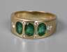 Damenring mit Smaragden und Brillanten