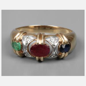 Damenring mit Steinbesatz