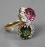 Damenring mit Turmalinen und Brillanten von 1,95 ct