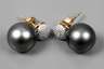 Paar Ohrstecker mit Tahitiperlen