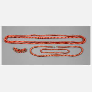 Konvolut Korallenschmuck
