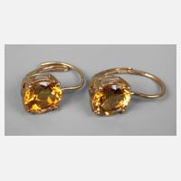 Paar Ohrringe mit Citrin111