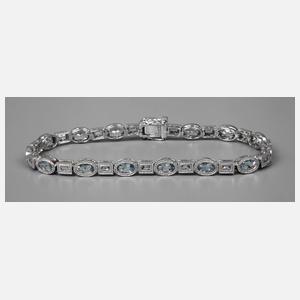 Armband mit Aquamarinen