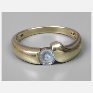 Damenring mit Blautopas