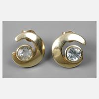 Paar Ohrstecker mit Blautopas111