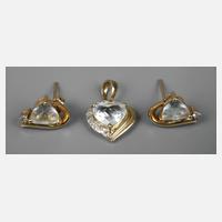 Schmuckset mit Aquamarinen111