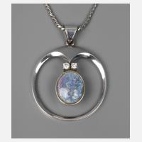 Anhänger mit Edelopal und Brillanten111