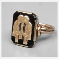 Herrenring mit Onyxplatte111