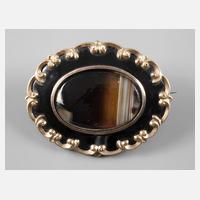 Biedermeierbrosche mit Achat111