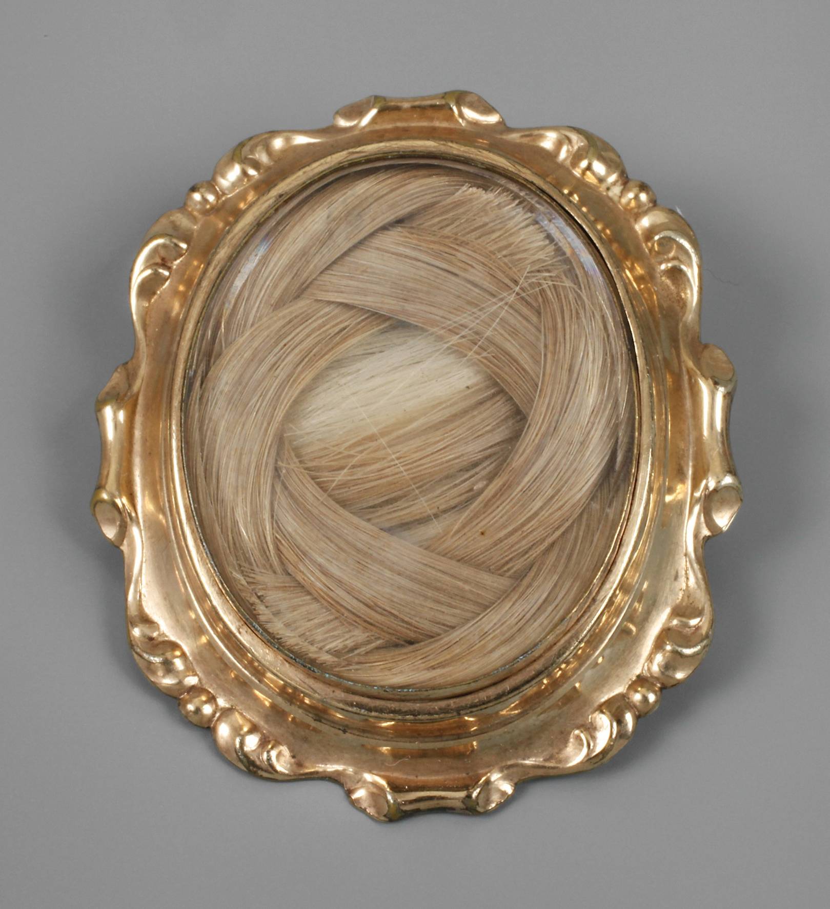 Haarbrosche Biedermeier