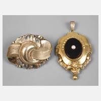 Zwei Teile Biedermeierschmuck111