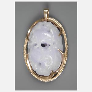 Anhänger mit Lavendelquarzgravur