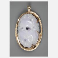 Anhänger mit Lavendelquarzgravur111