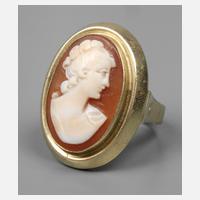 Damenring mit Muschelkamee111