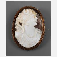 Brosche mit Muschelkamee111