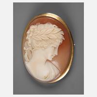 Brosche mit Muschelkamee111