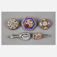 Sammlung Millefiori-Broschen111