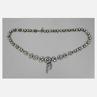 Biedermeiercollier mit Türkisen111