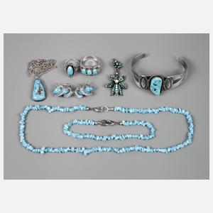 Konvolut Türkisschmuck