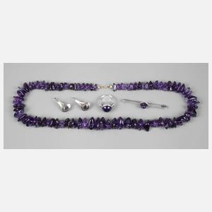 Konvolut Amethystschmuck