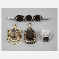 Konvolut Schmuck mit Rauchquarzen111