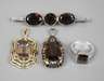 Konvolut Schmuck mit Rauchquarzen