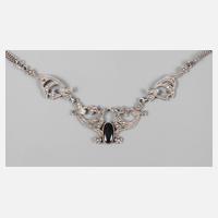 Collier mit Onyx und Markasiten111