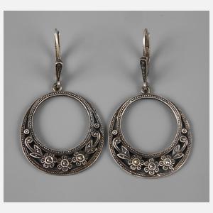 Paar Ohrhänger mit Markasit