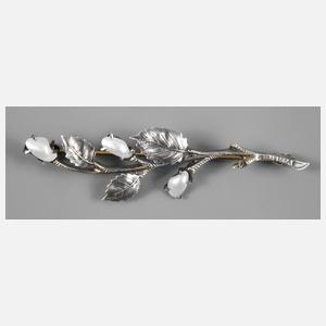 Brosche mit Perlmutt