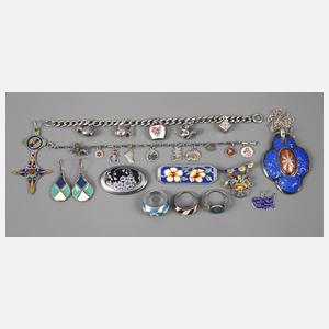 Konvolut Silberschmuck