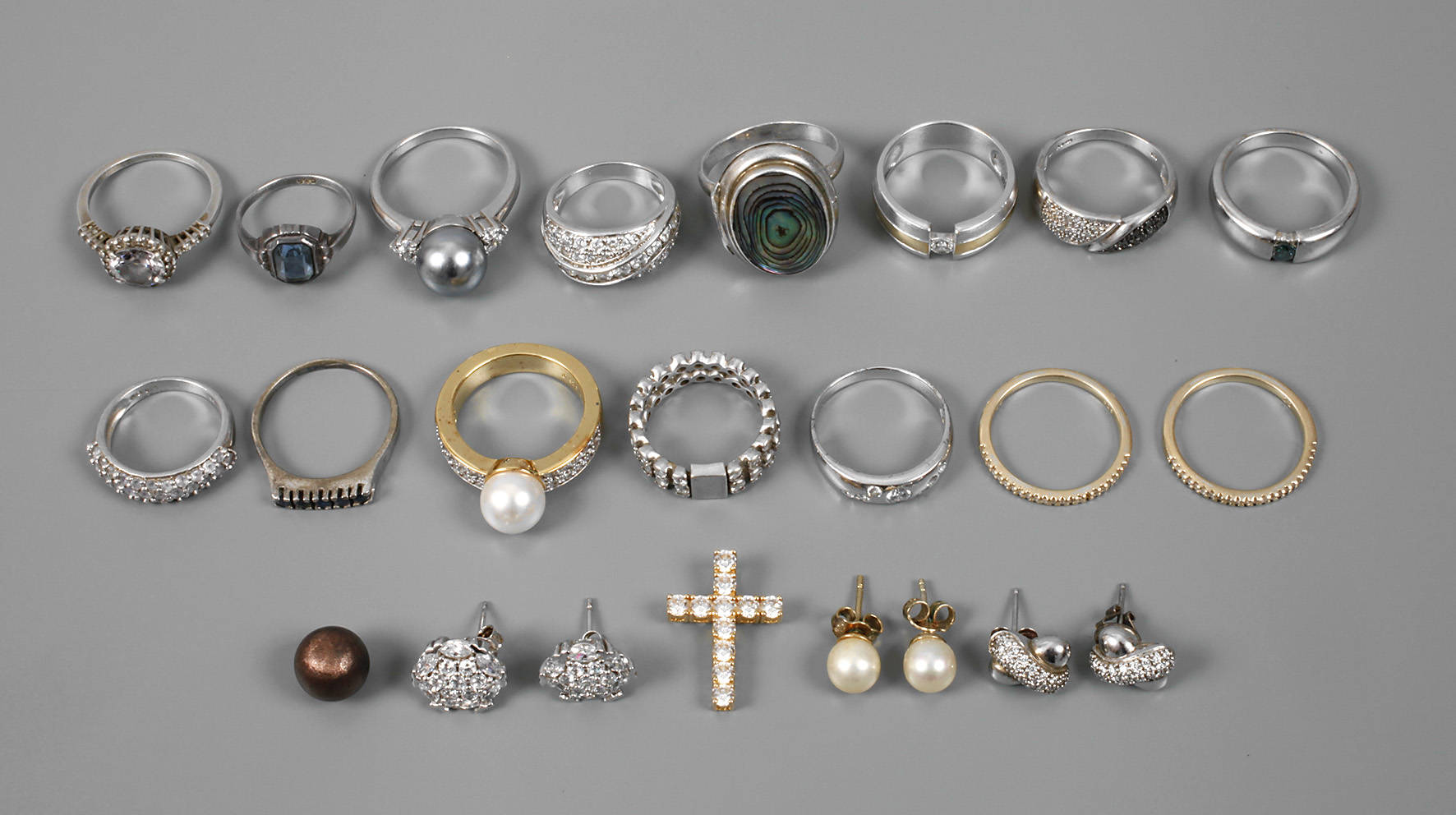 Umfangreiches Konvolut Silberschmuck