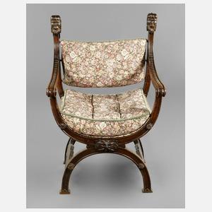 Scherensessel Neorenaissance