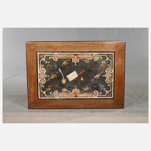 Schreibtisch mit Scagliolaplatte