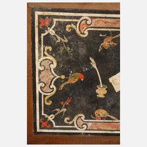 Schreibtisch mit Scagliolaplatte