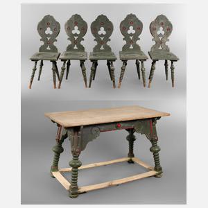 Bäuerliche Sitzgruppe