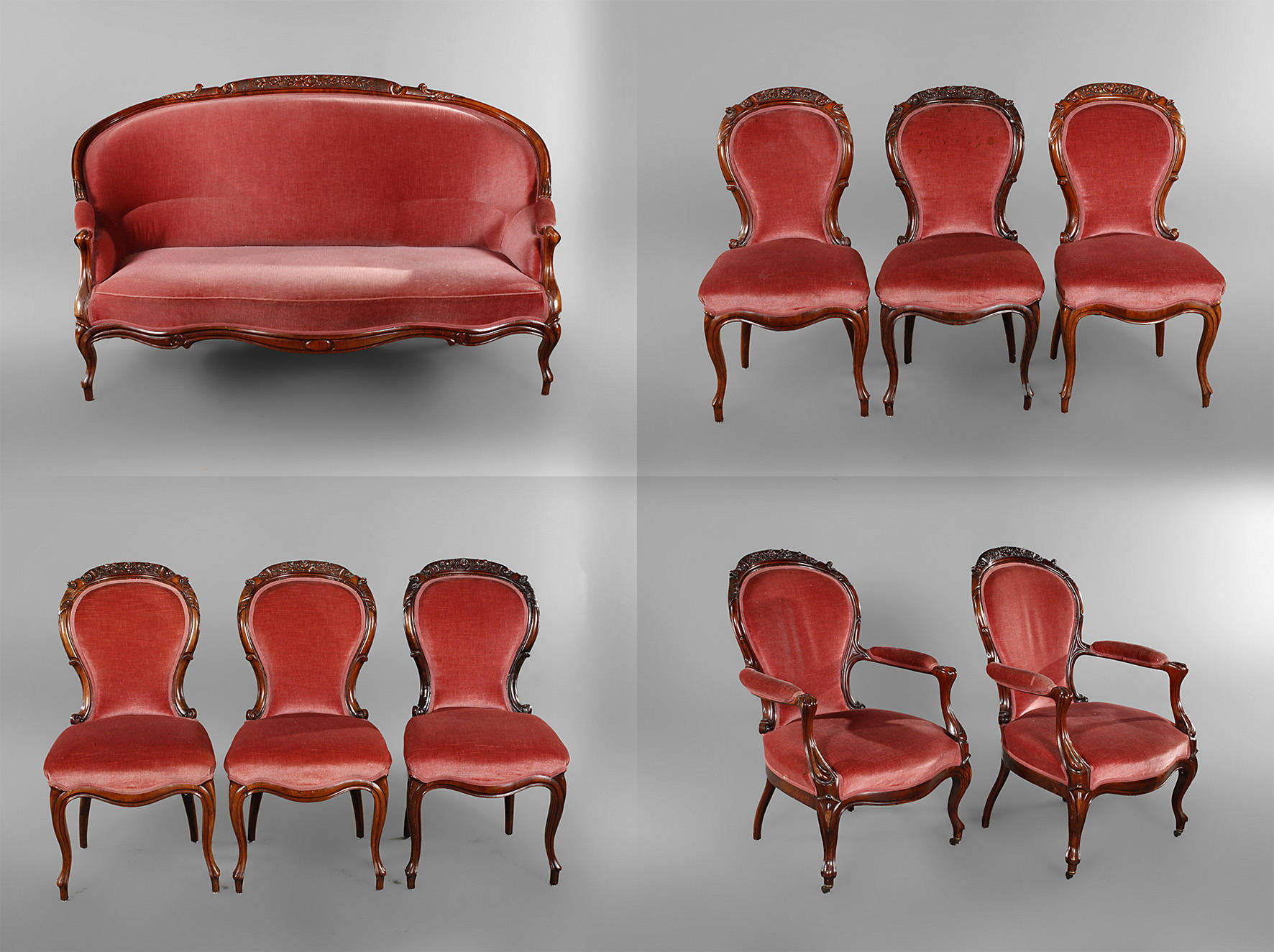 Sitzgarnitur Louis Philippe