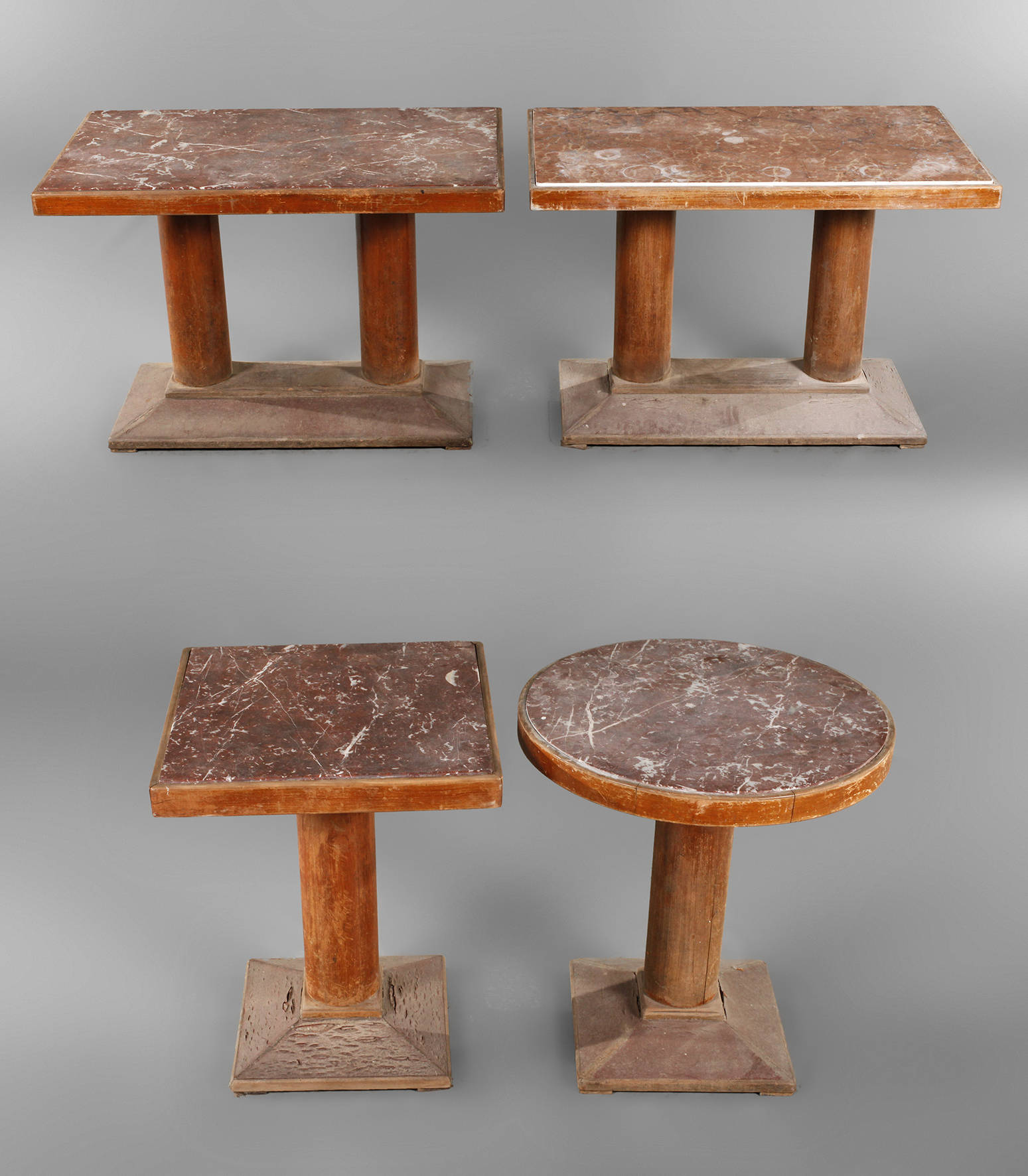 Vier Kaffeehaustische