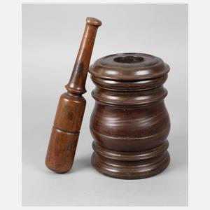 Holzmörser mit Pistill