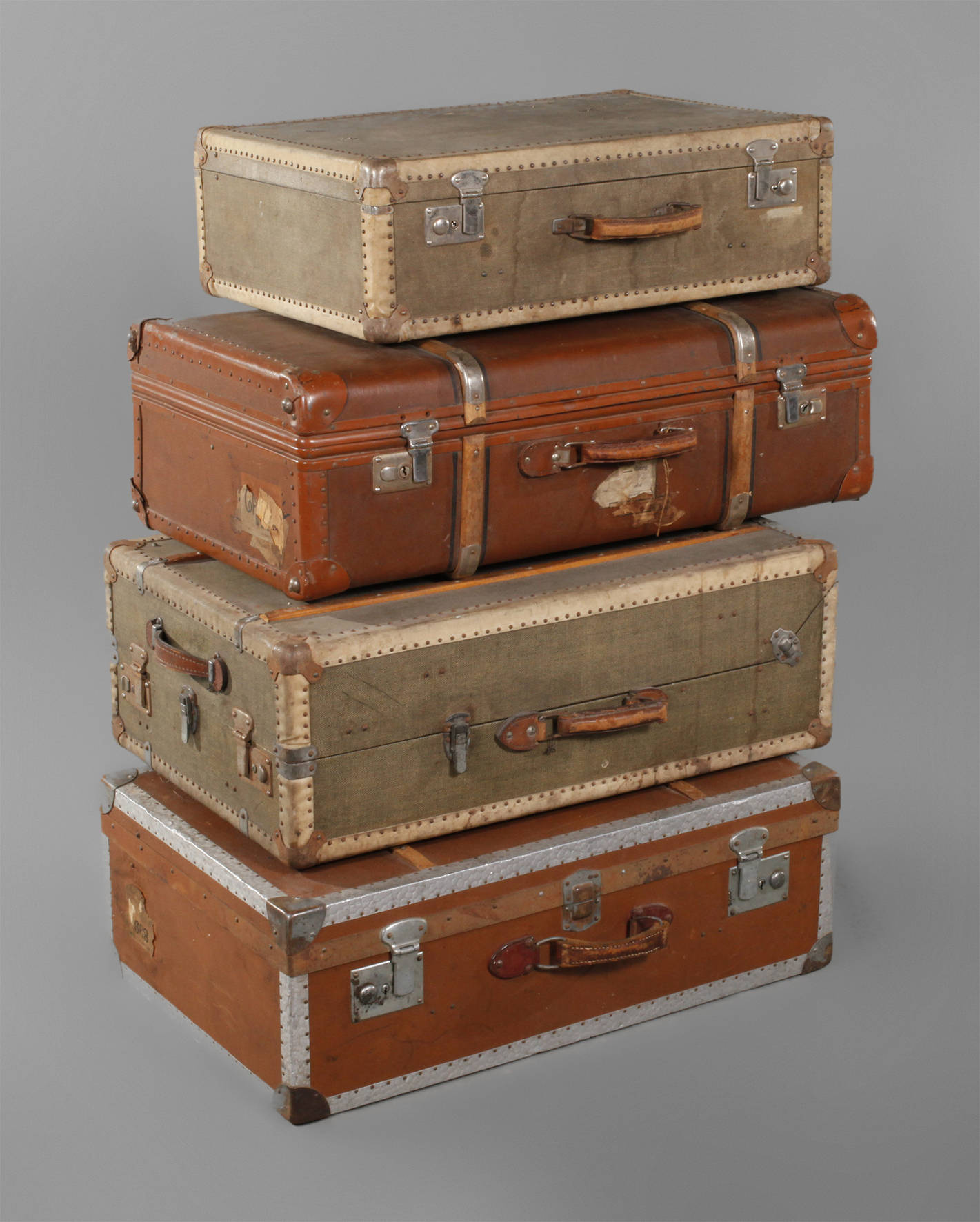 Vier Reisekoffer