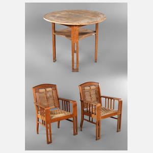 Jugendstilsitzgarnitur