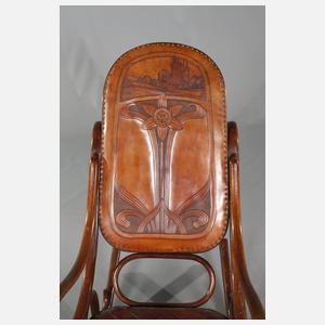 Jugendstil Schaukelstuhl