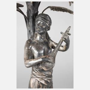 WMF Geislingen großer figürlicher Tafelaufsatz