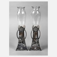 WMF Geislingen zwei Jugendstilvasen111