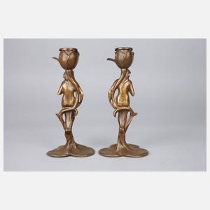 Bronzeschreibset Jugendstil