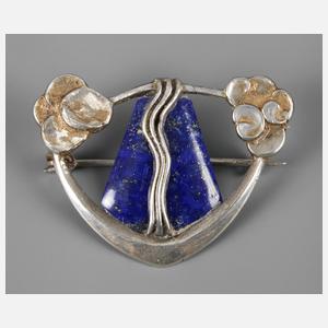Max Gradl, attr. Brosche mit Lapislazuli