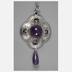 Silberanhänger mit Amethysten
